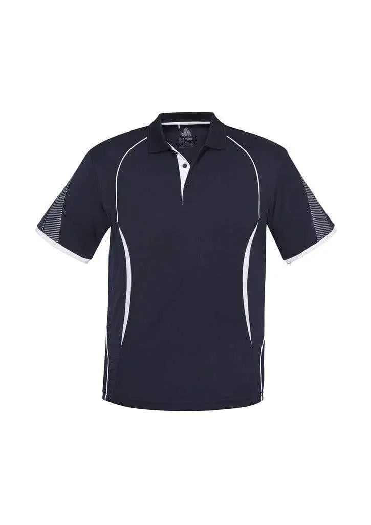 Biz Collection Casual Wear S / Navy/White Biz Collection Razor Mens Polo Shirt Biz Cool™ P405MS